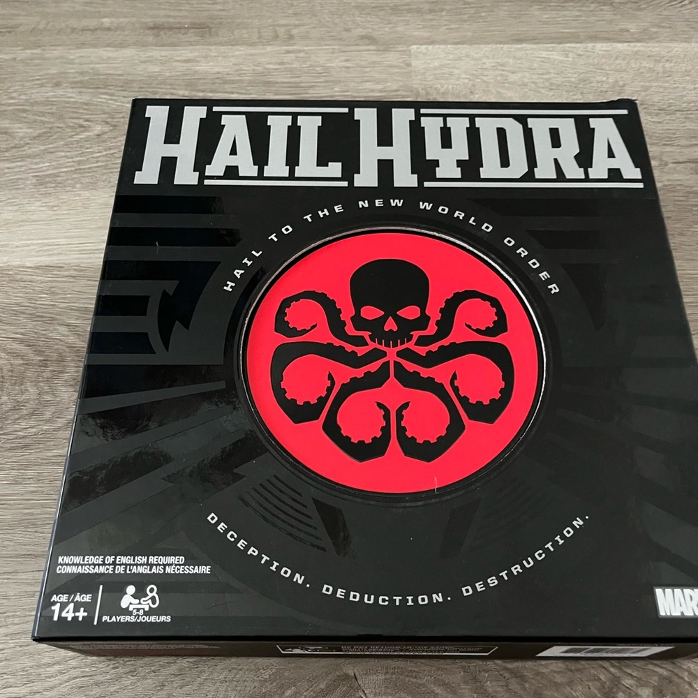 Marvel, Hail Hydra Superhero Board Game Captain America Black Widow Spiderman